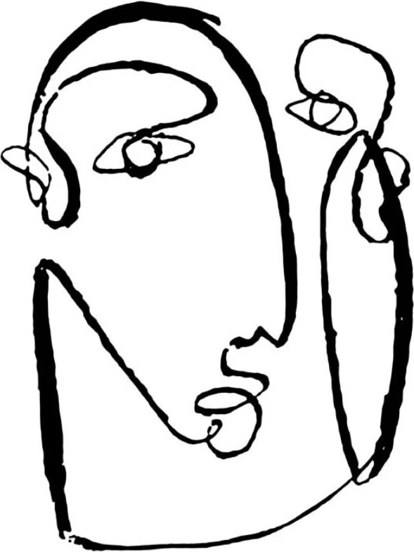 Pikturë dekorative Azamo, kanavacë, bardhë e zi, 50x60x2cm