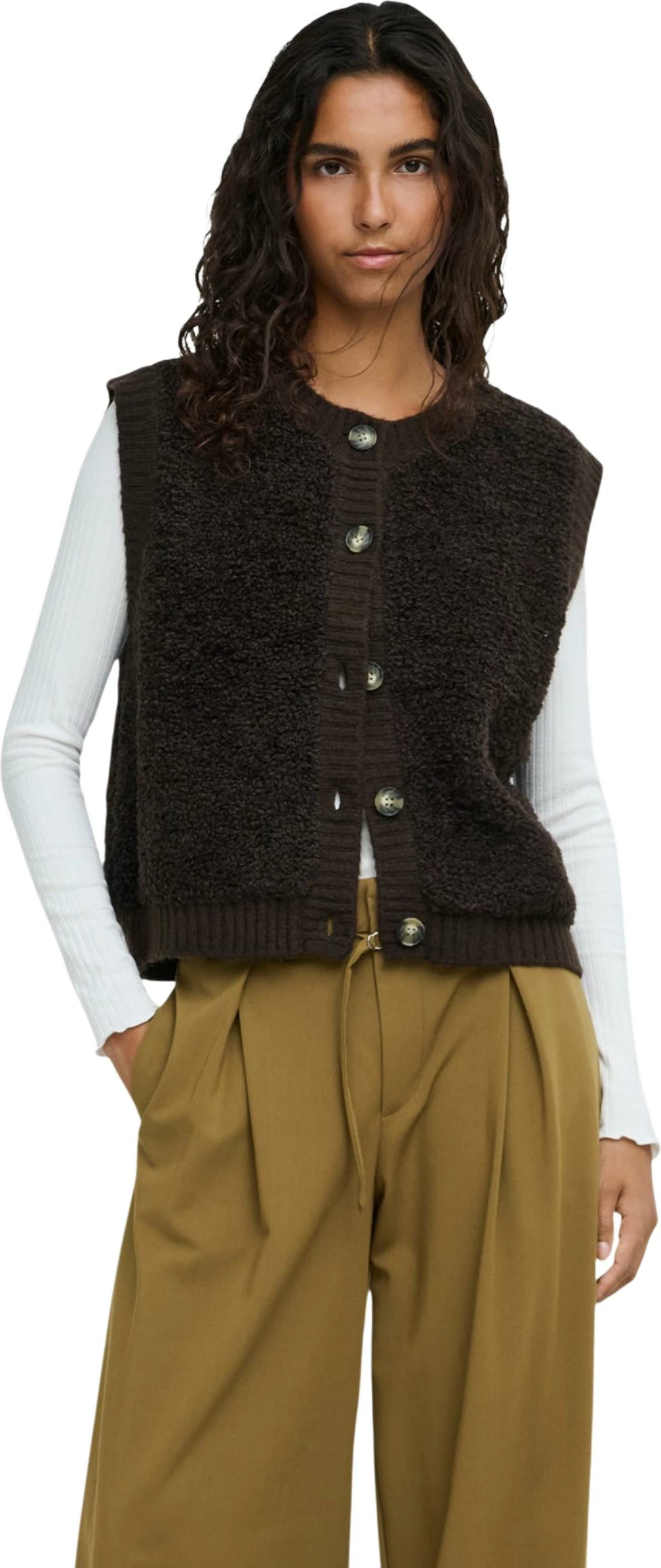 Jelek i thurur për femra Jacqueline de Yong Jdyeira Life 15359800, kafe