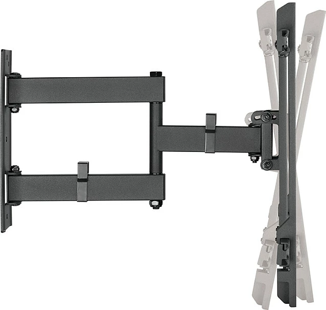 Mbajtëse muri për TV LogiLink, e anueshme/rotulluese, 32-70", VESA deri 400x400, 50 kg, e zezë