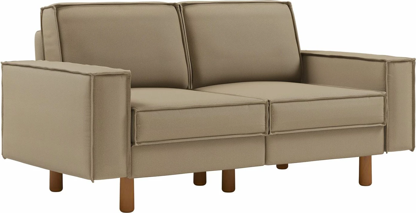 Divan dy-vendësh, ngjyrë Beach dhe Walnut, Atelier del Sofa, Sparrow 2