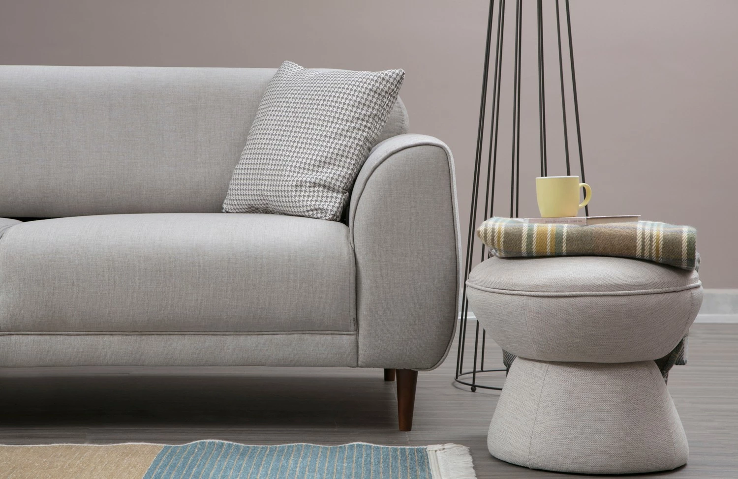 Kënd divan-krevat Atelier del Sofa, këndi majtas (Chl-3R), bezhë