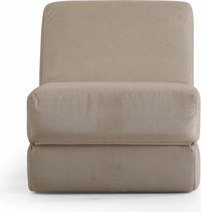 Krevat-karrige një vendës, Origami, ngjyrë krem e shndritshme, Atelier del Sofa