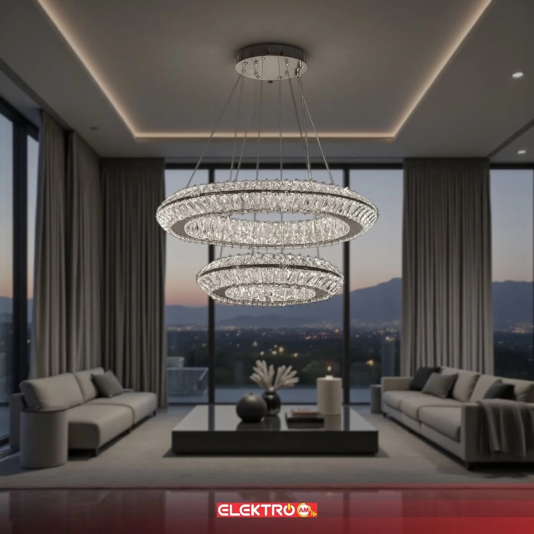 Abazhure Kristal i Varur LED 3129-40+60