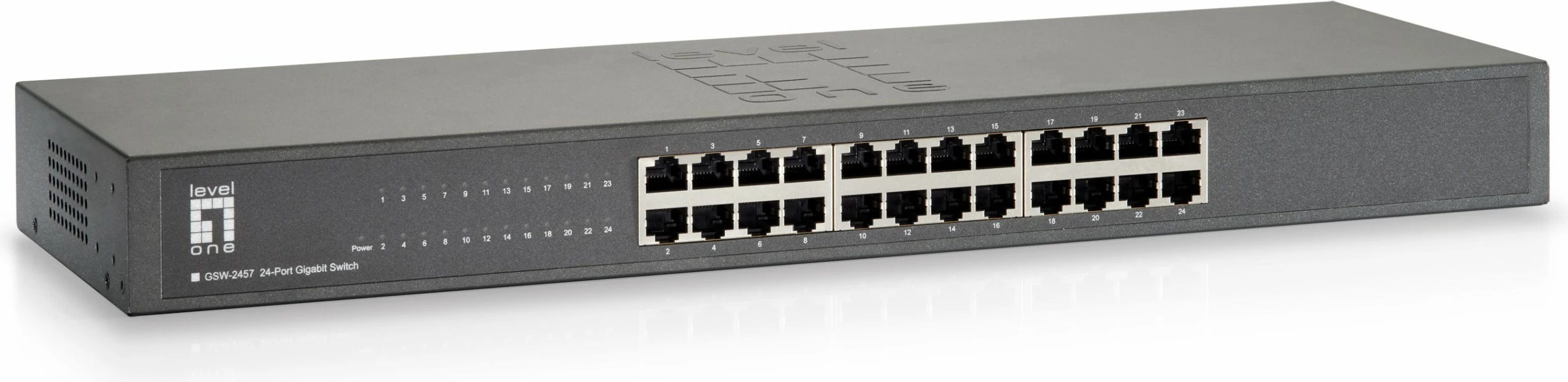 Switch LevelOne 24-Port Gigabit, Rack mounting, Ethernet 10/100/1000