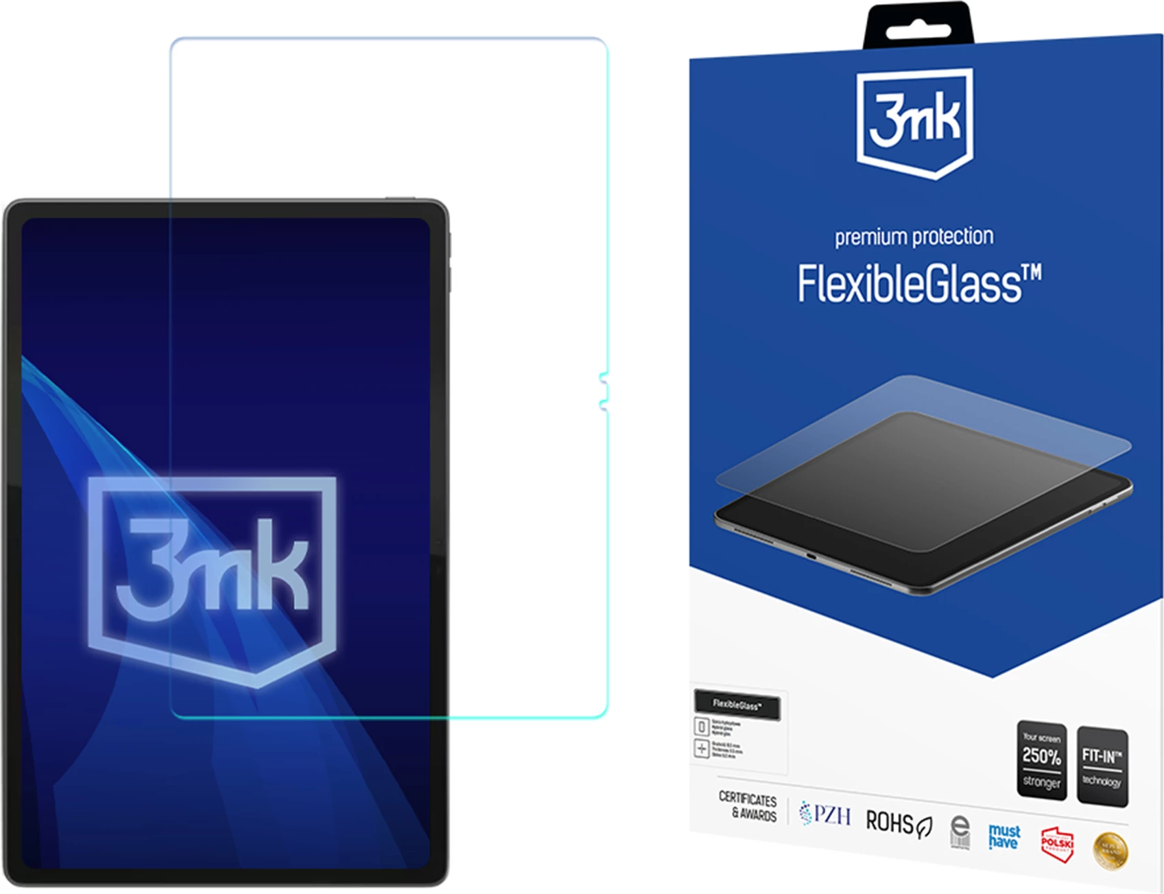 Xham mbrojtës hibrid 3mk FlexibleGlass™ për Lenovo Tab K12 (TB361FU, TB361ZU), set 1 copë
