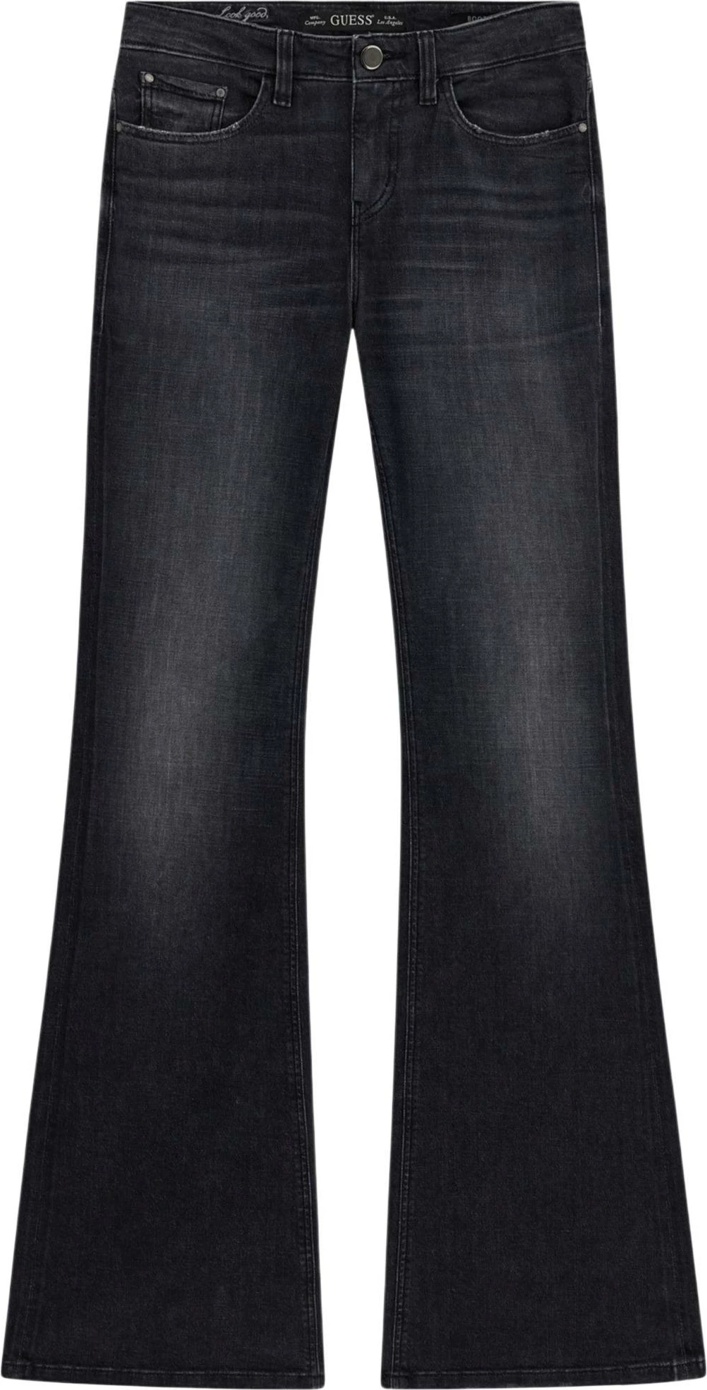 Pantallona xhins për femra Guess Beverly Low Rise W6BAJ7 D2088, të zeza [Madhësia: W31 L32]