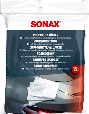 Set leckë për polirim Sonax, 15 copë
