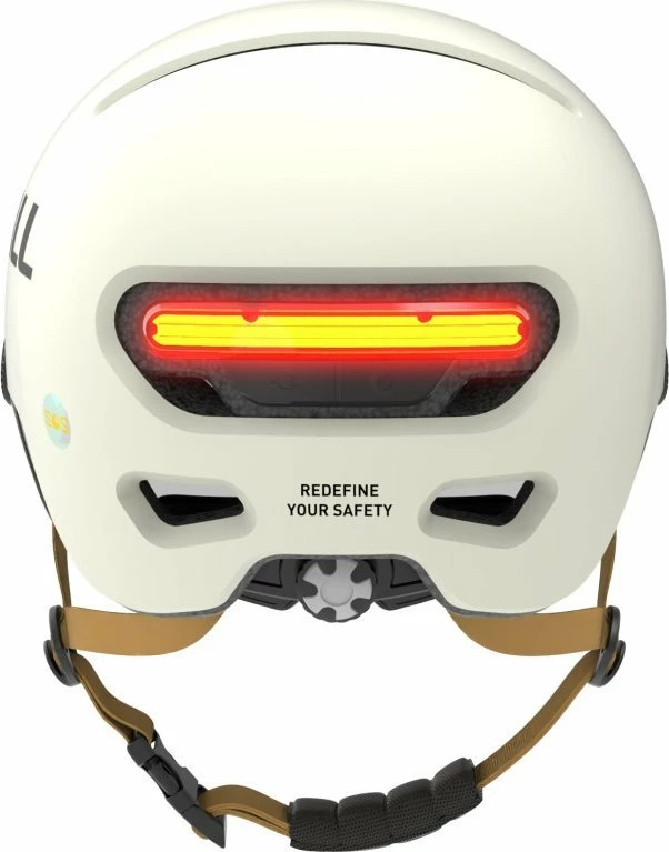 Helmet urban biciklete Livall L23, smart me sensor rënie SOS, LED, M 54-58 cm, i bardhë (L23-M-WHT)