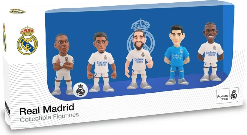 Figurina koleksionuese MINIX Real Madrid, 5 copë, 7 cm