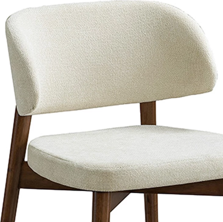 Karrige Siena, dru kauçuku, ngjyrë arre-ecru, set prej 2 copash, 48x50x81cm