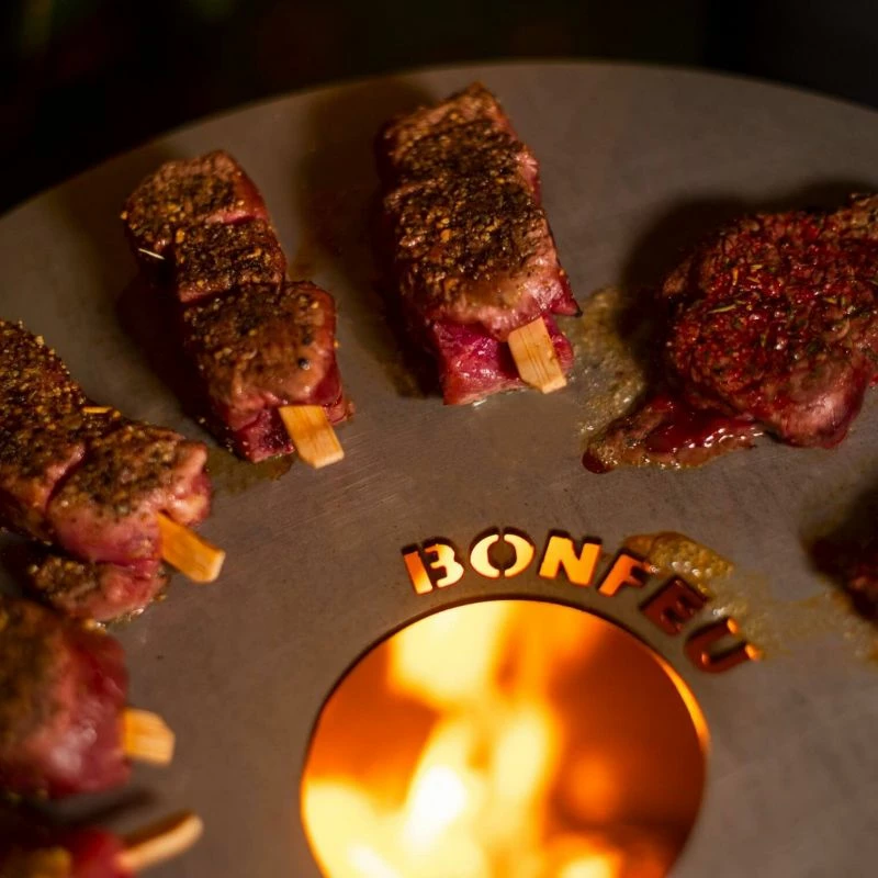 Pllakë plancha për grill Bonfeu, e zezë