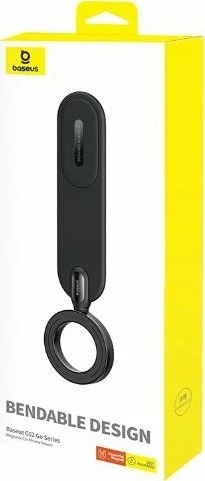 Mbajtëse magnetike telefoni për veturë Baseus C02 Go, për dashboard, pa karikim wireless, e zezë, set me unazë metalike dhe jastëkë ngjitës