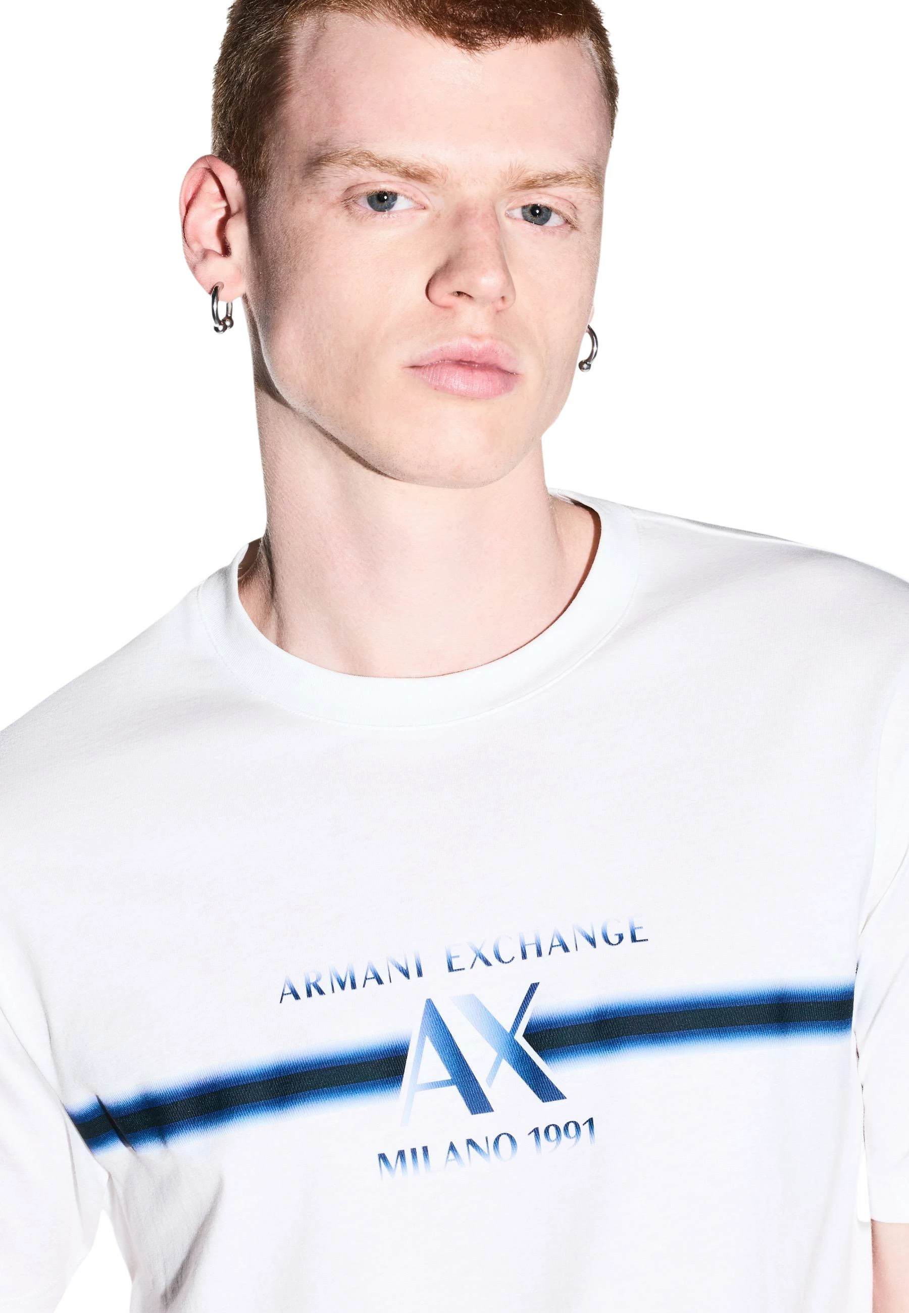 Maicë për meshkuj Armani Exchange XM003103 AF10356, e bardhë [Madhësia: XL]