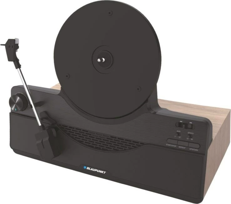 Gramafon Blaupunkt VT100BK, vertikal, me altoparlant të integruar, i zi