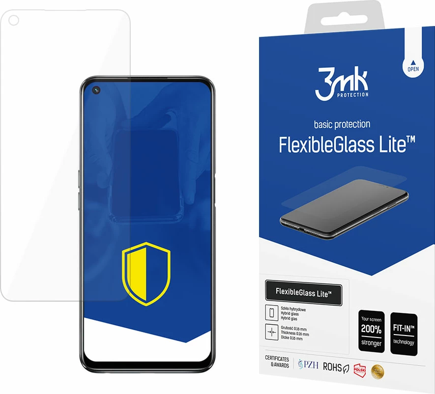Xham mbrojtës FlexibleGlass Lite 3mk për Oppo A74 5G / A54 5G, ultra i hollë, transparent