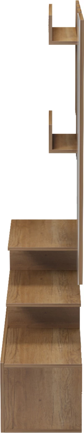 Mobilje hyrëse me pasqyrë muri MEZZO FH18380.01, melaminë natyrale, 100x30x61cm