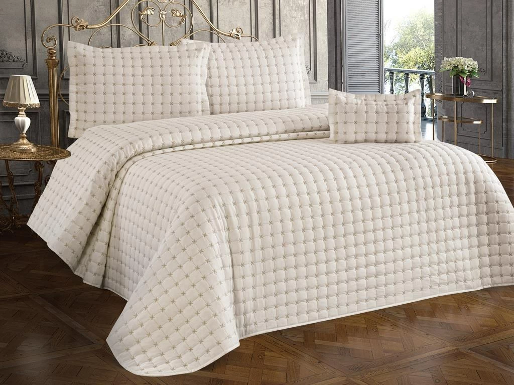 Set mbulesë dysheku dopio L'essentiel, Yıldız, krem