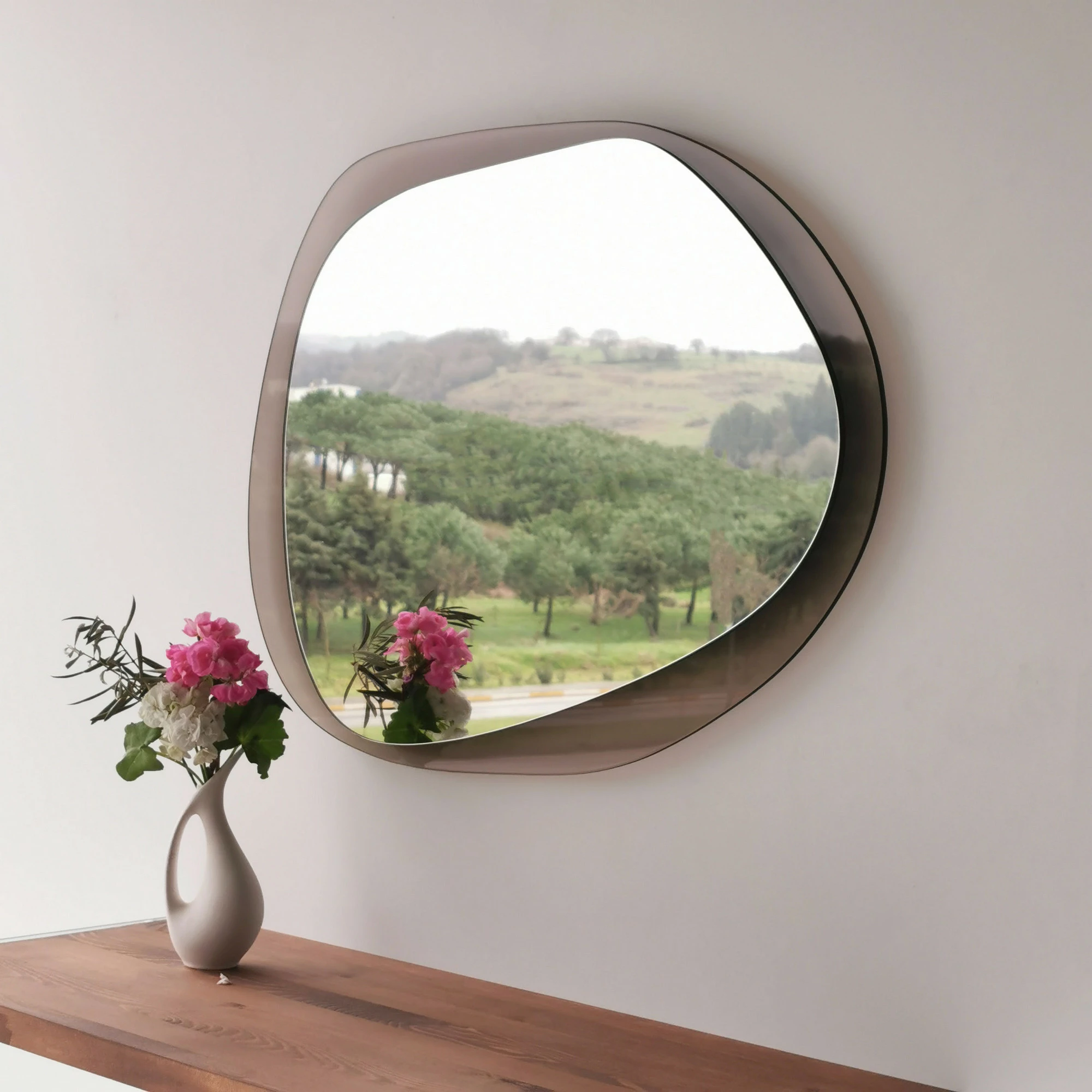 Pasqyrë Hanah Home, bronzi, Aqua A343