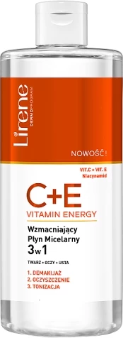 Lëng micelar për femra Lirene C+E Vitamin Energy 3-in-1, 400ml