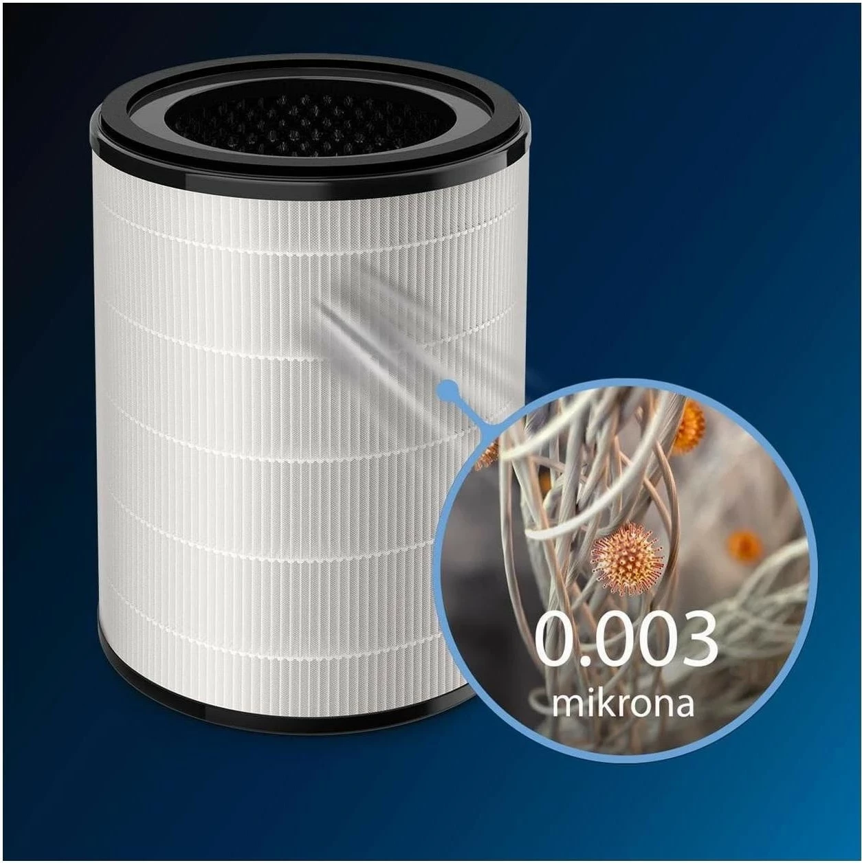 Filter HEPA Philips FY1700/30 NanoProtect, për Philips 1000i AC1715/AC1711, i bardhë