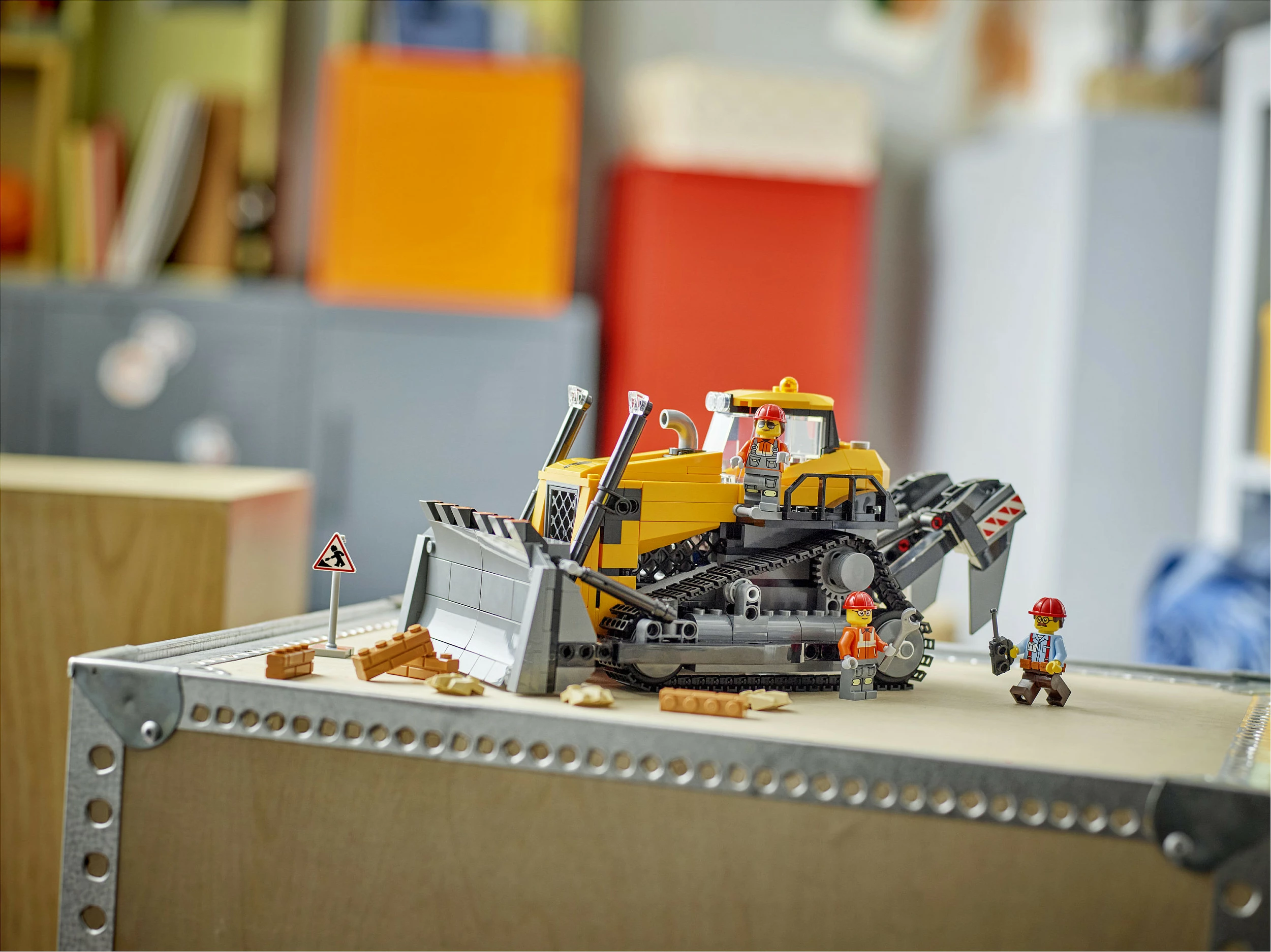 Set ndërtimi LEGO City Bulldozer i Verdhe 60466, 682 copë, 8+ vjeç, shumëngjyrësh