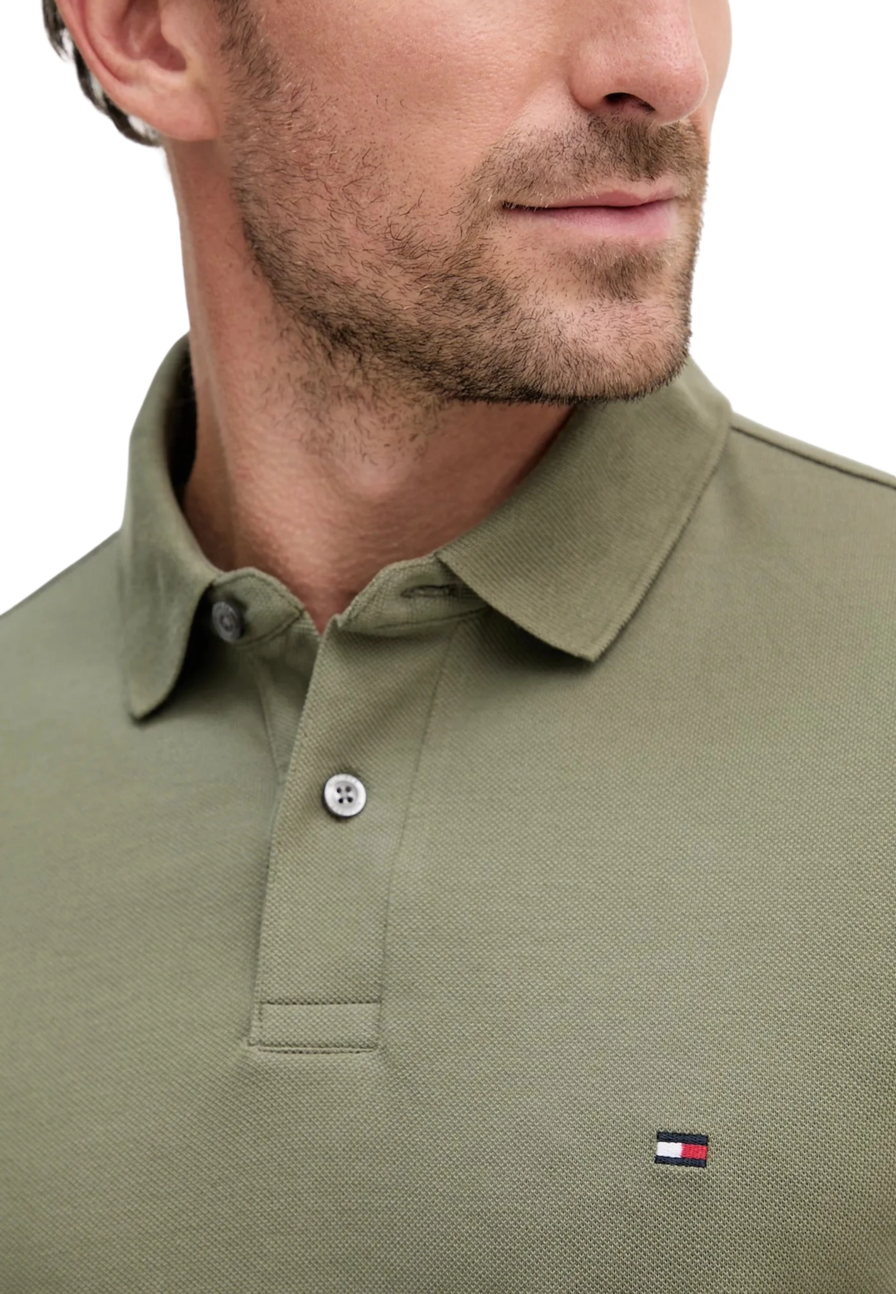 Maicë polo për meshkuj Tommy Hilfiger 1985 Regular LS MW0MW20183, e gjelbër [Madhësia: S]