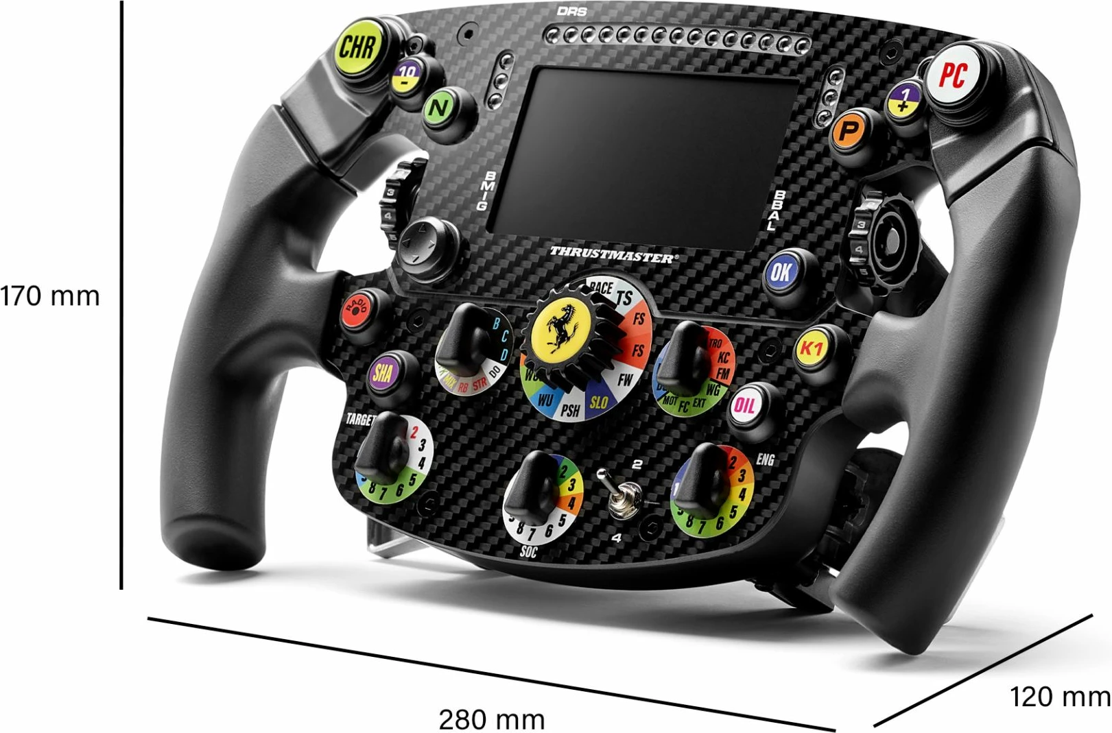 Timon garash, Thrustmaster Ferrari SF-25 Formula Wheel Add-On, ekran LCD 109 mm, kompatibil PS4/PS5/PC