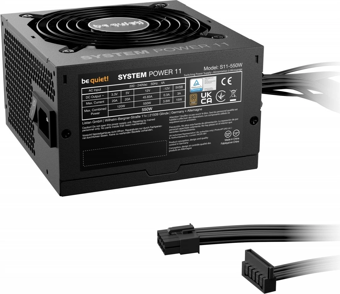 Kasë Be quiet! System Power 11, 550W, 80 PLUS Bronze, e zezë