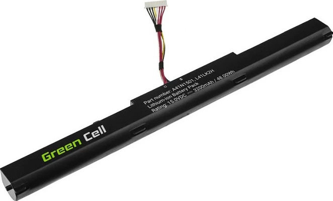 Bateri laptopi Green Cell A41N1501, 15V 3200mAh, për Asus ROG GL752 / VivoBook Pro N552