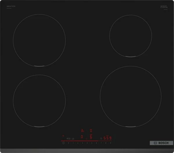 Pllakë induksioni Bosch PIE631HB1E, 4 zona, e zezë