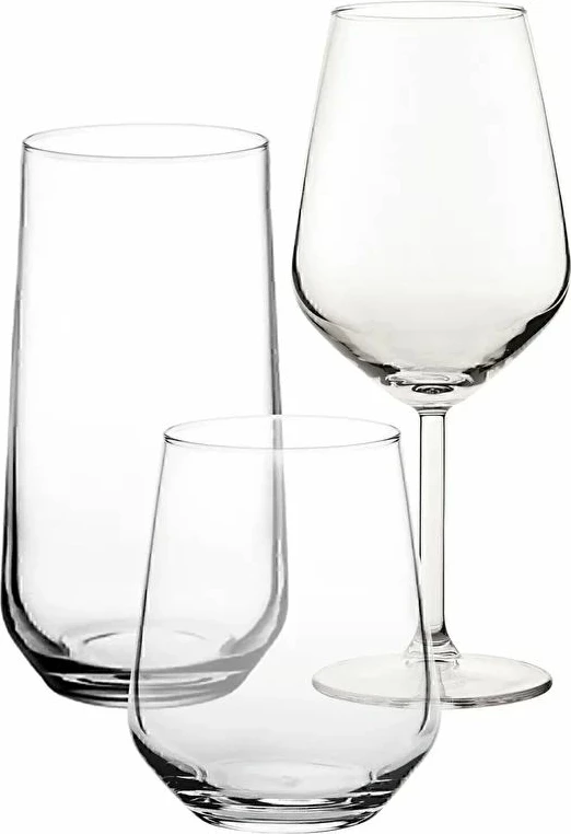 Set gotash prej qelqi (18 copë), Hermia Concept, Allegra 18