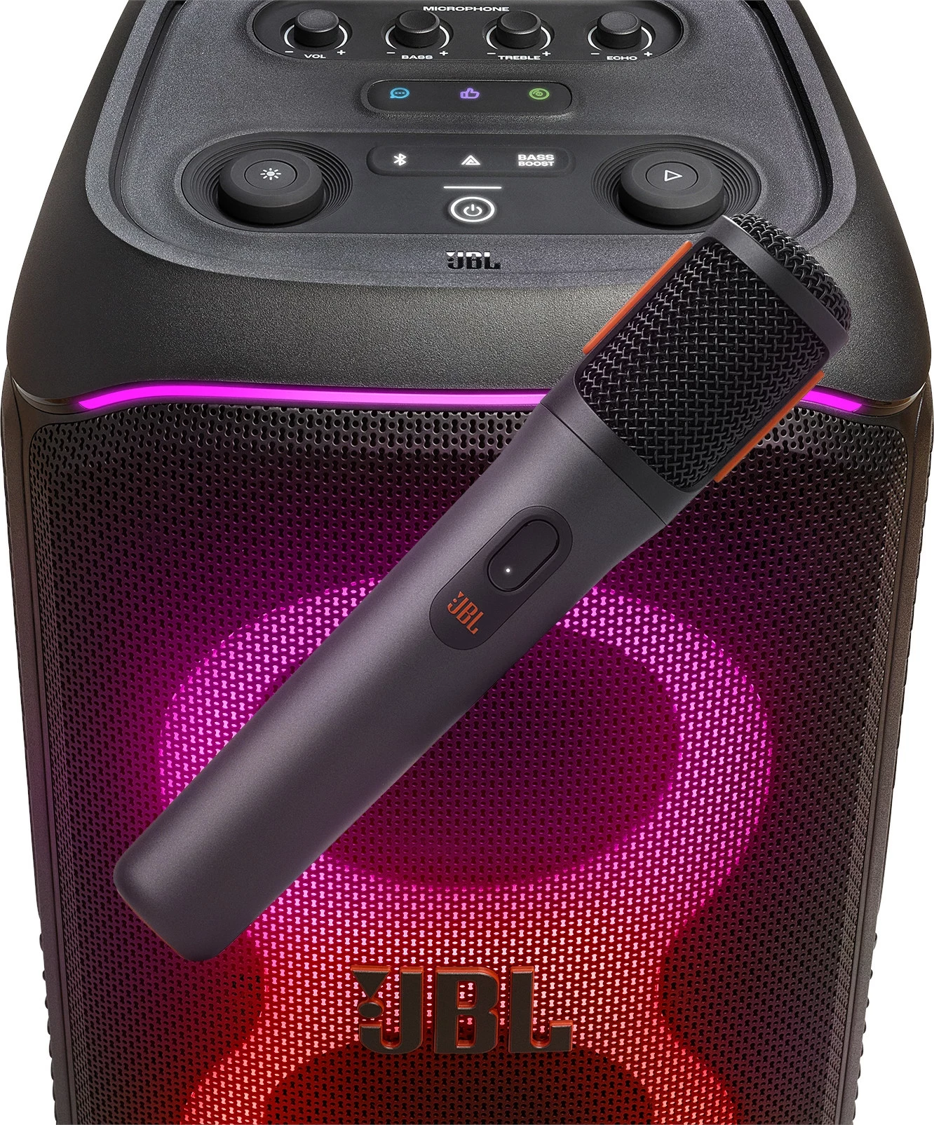 Mikrofon wireless JBL PartyBox Wireless Mic set 2 copë, i zi