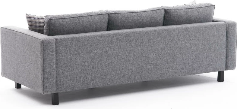 Divan treshe Atelier del Sofa, Kale Linen, ngjyrë gri