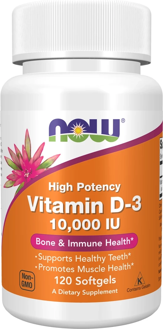 Vitamin D3 10,000 IU, 120 softgels