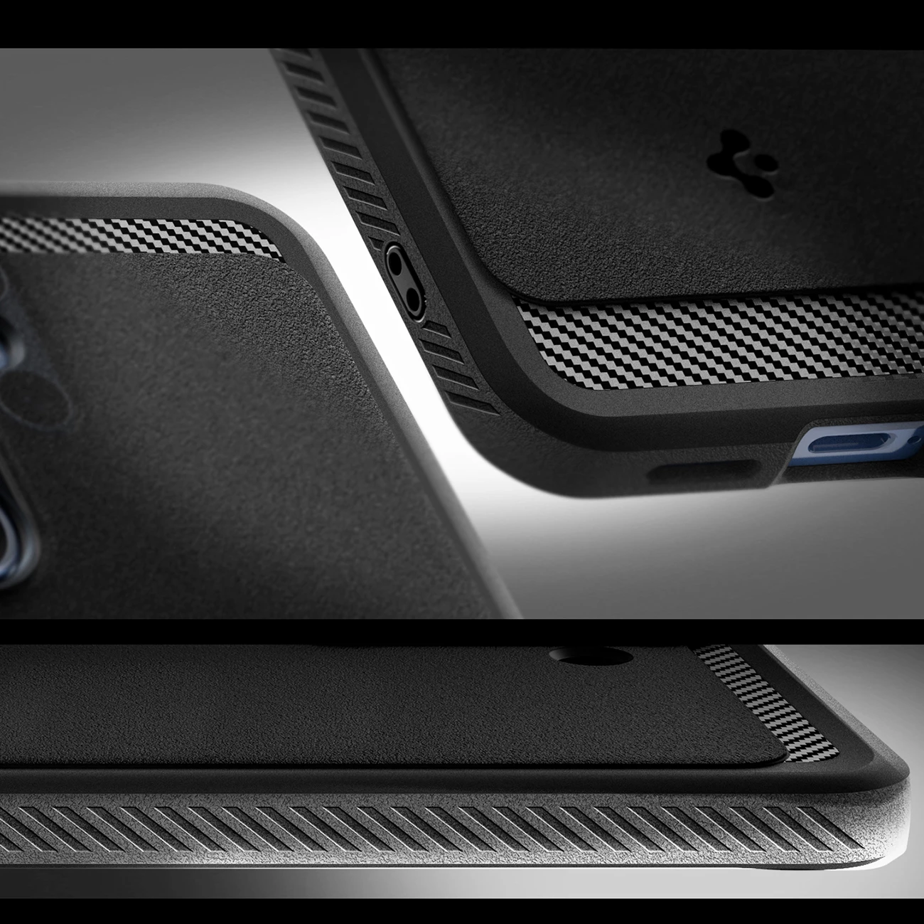 Mbështjellës Spigen Rugged Armor Mag MagSafe për Samsung Galaxy S25, i zi