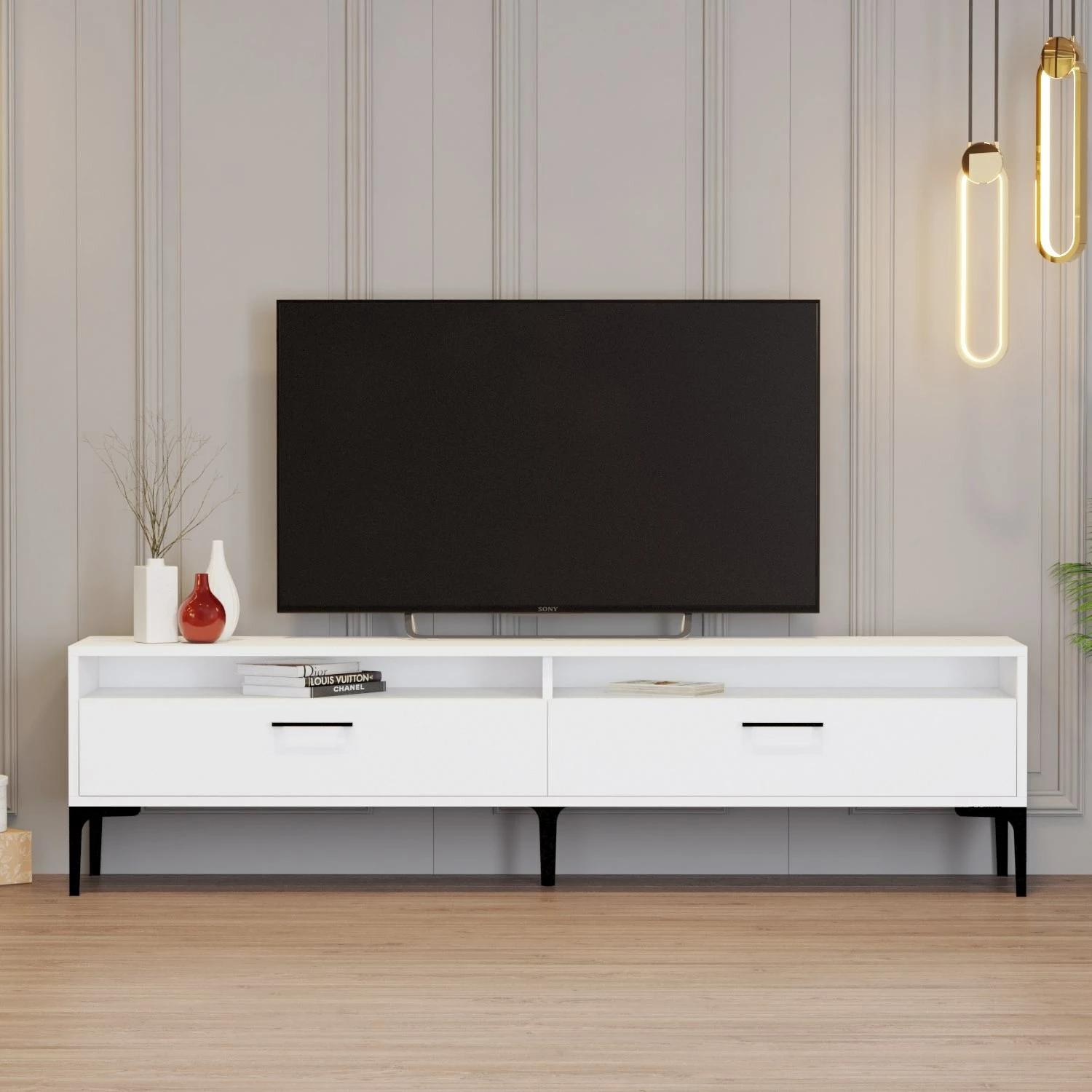 Komodë TV Hanah Home, Istanbul 2, e bardhë