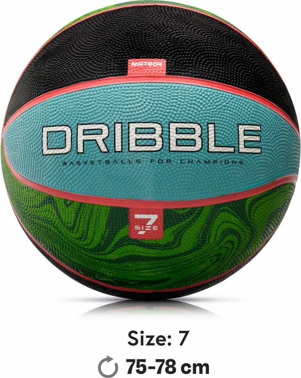 Top basketbolli Meteor, uniseks, gjelbër [Madhësia: Standarde]