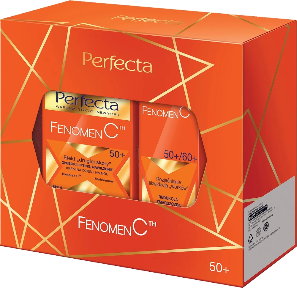 Set krem për fytyrë dhe sy për femra Perfecta Fenomen C 50+ Day and Night Cream Set, 50ml + 15ml