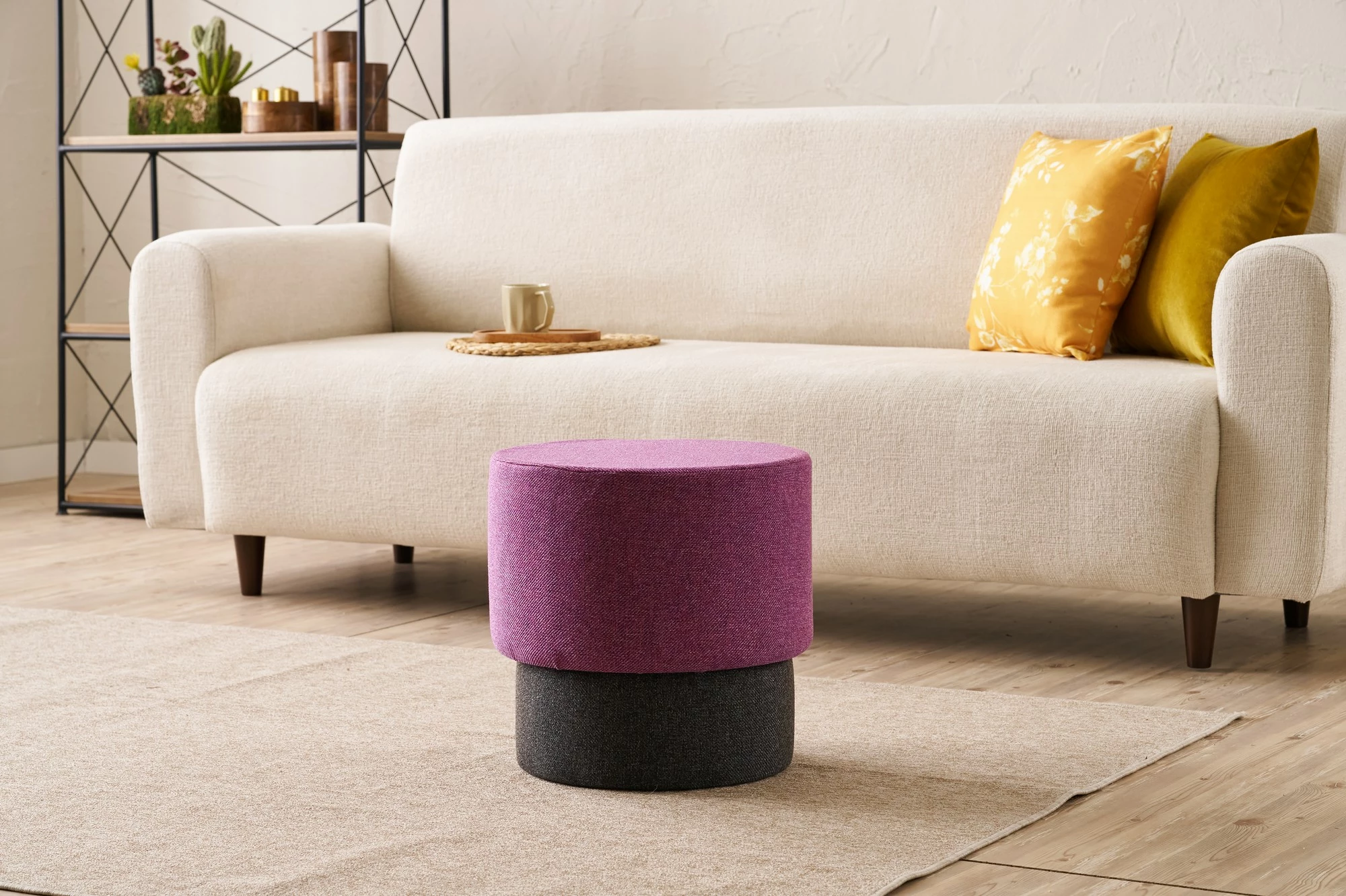 Puf Patara, ngjyrë lejla, Atelier del Sofa