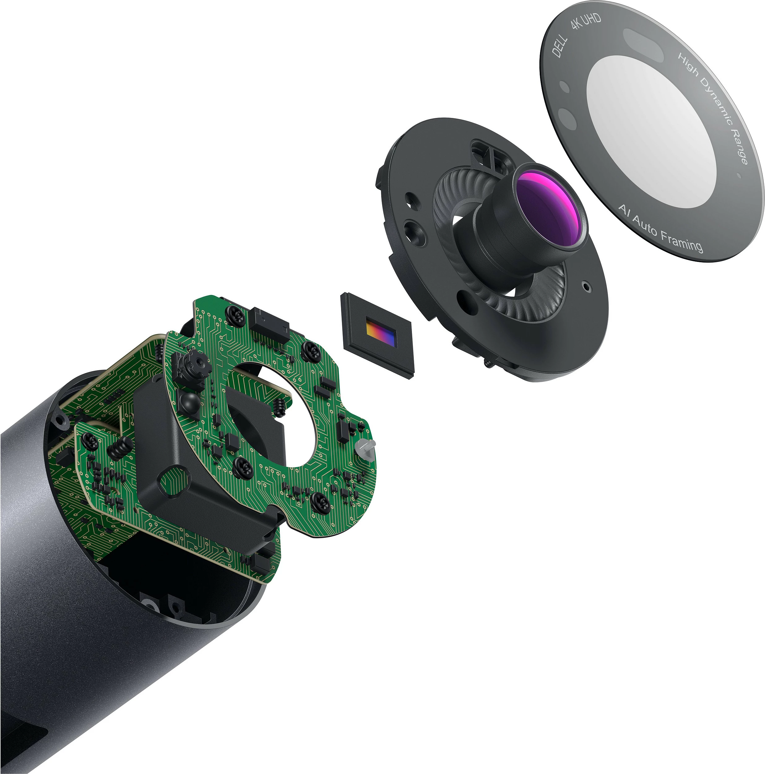 Webcam DELL UltraSharp, 4K 8.3MP, 60fps, USB, 5x Zoom, e zezë