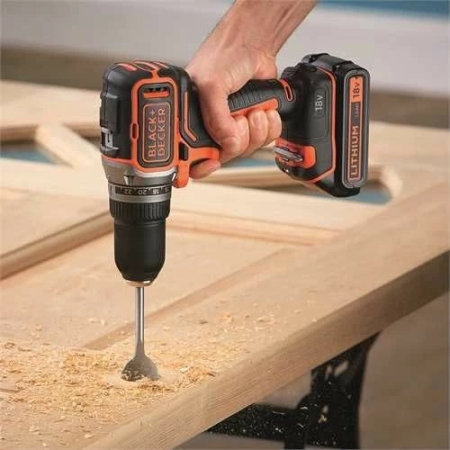 Shpuese/vidhosëse pa kabllo Black&Decker BL186N 18 V, brushless, 52 Nm, mandrinë 13 mm, portokalli/zi, pa bateri, pa karikues