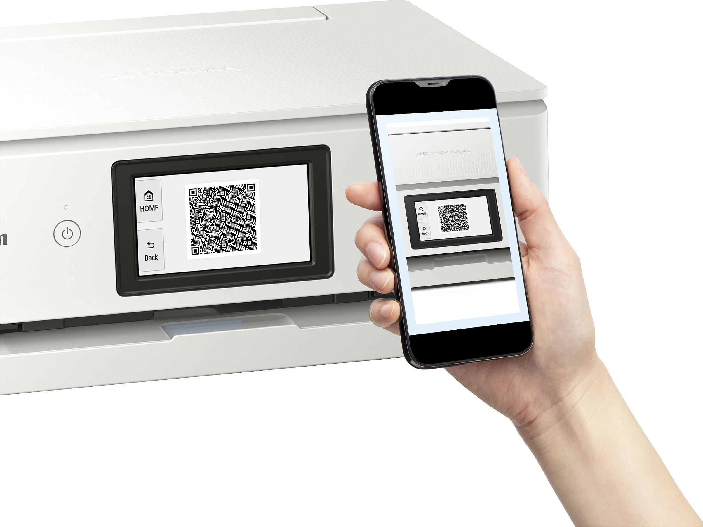 Printer multifunksional Canon PIXMA TS8751, inkjet me ngjyra, A4, Wi‑Fi, duplex, i bardhë