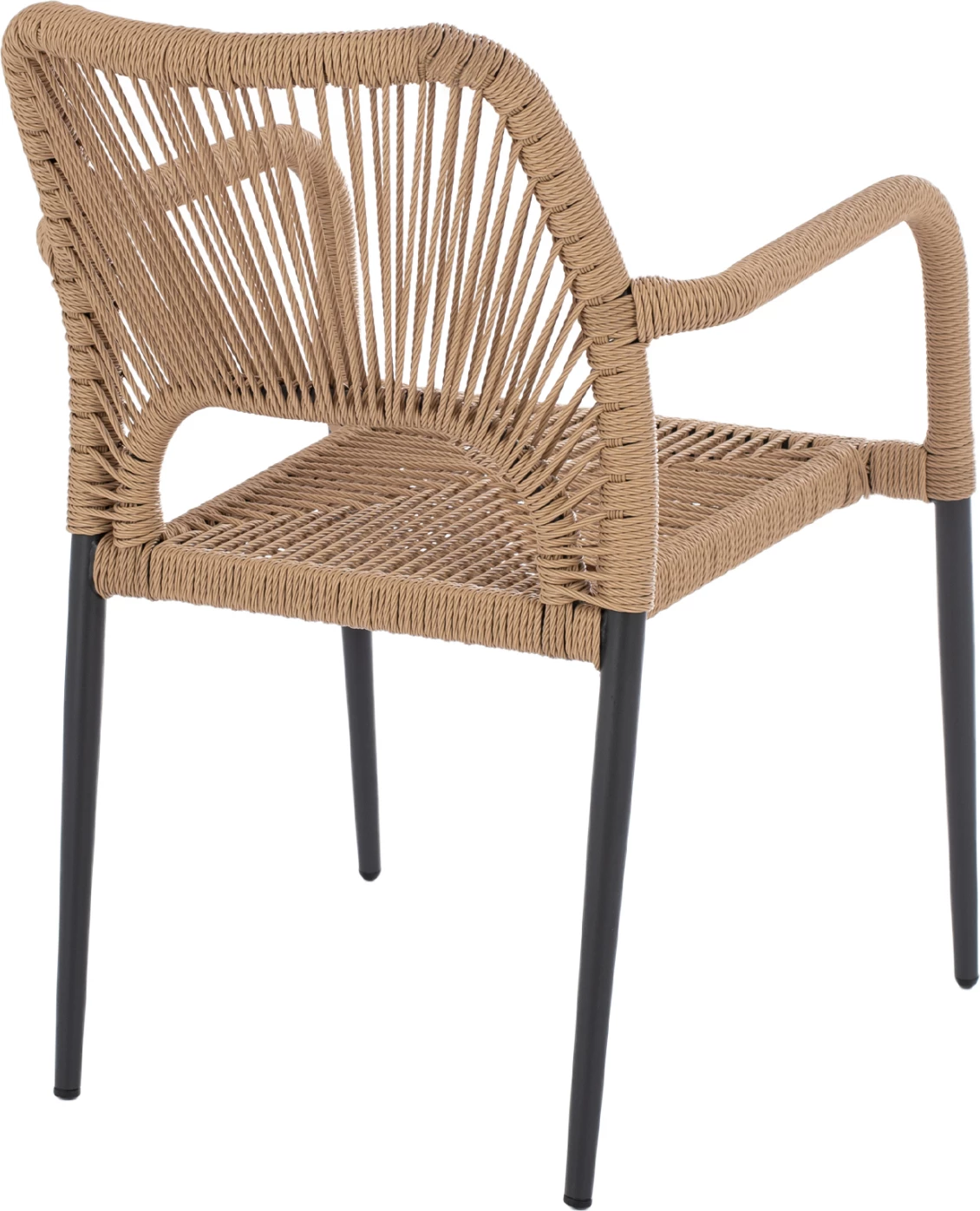 Karrige alumini gri me litar PE bezhë FH5771.02 55x63x82 cm