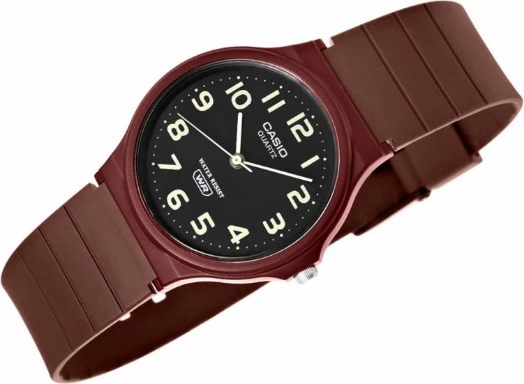 Orë dore femra Casio, burgundy