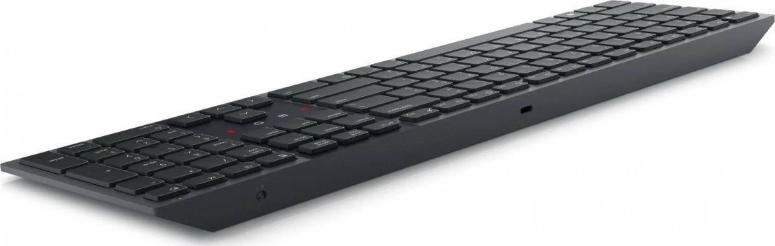 Tastierë wireless Dell KB900 (580-BBDH), US International QWERTY, e ndriçume, me numpad, e rikarikueshme, e zezë