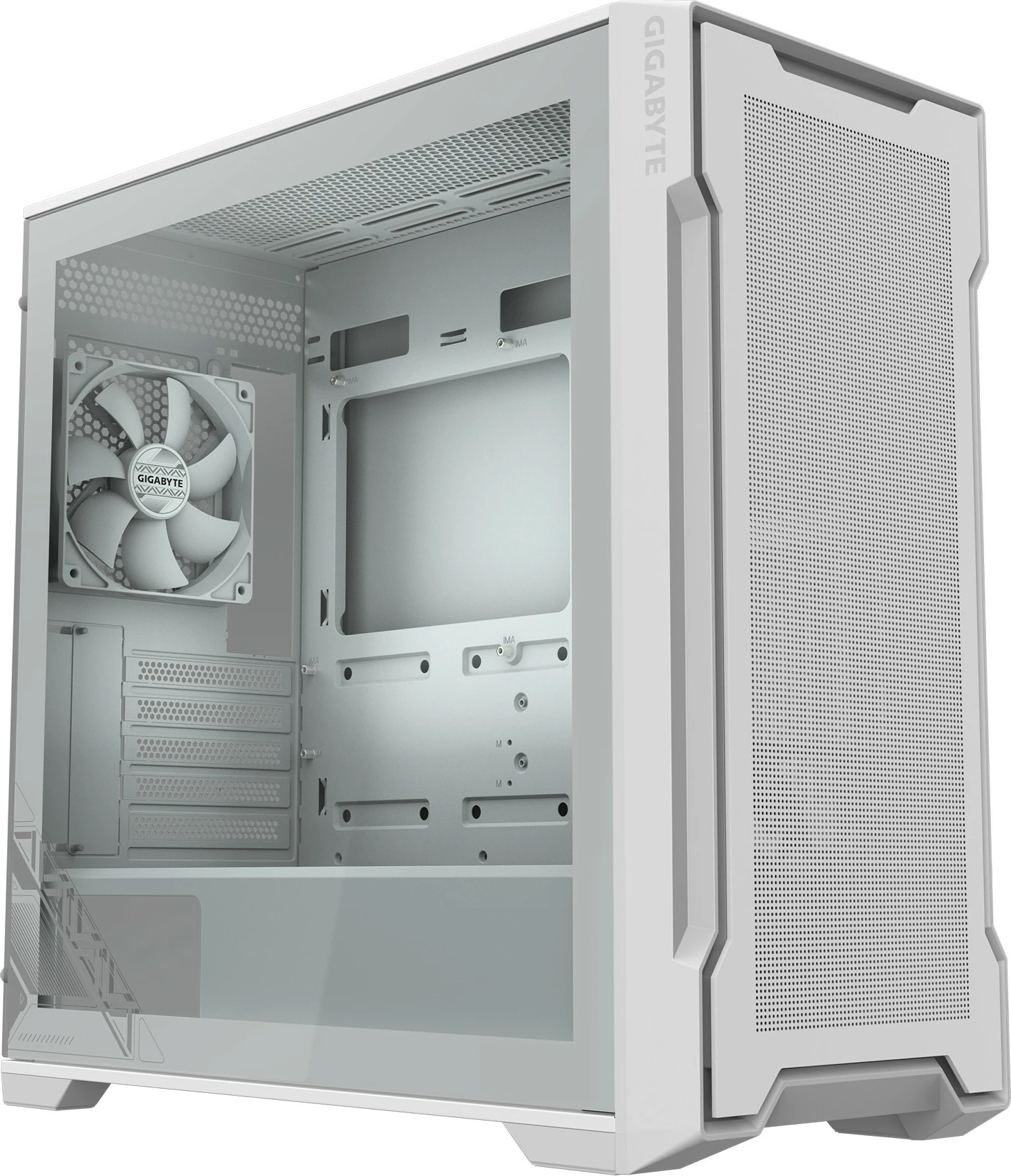 Kasë Gigabyte C102 Glass, Midi Tower, PC, e bardhë