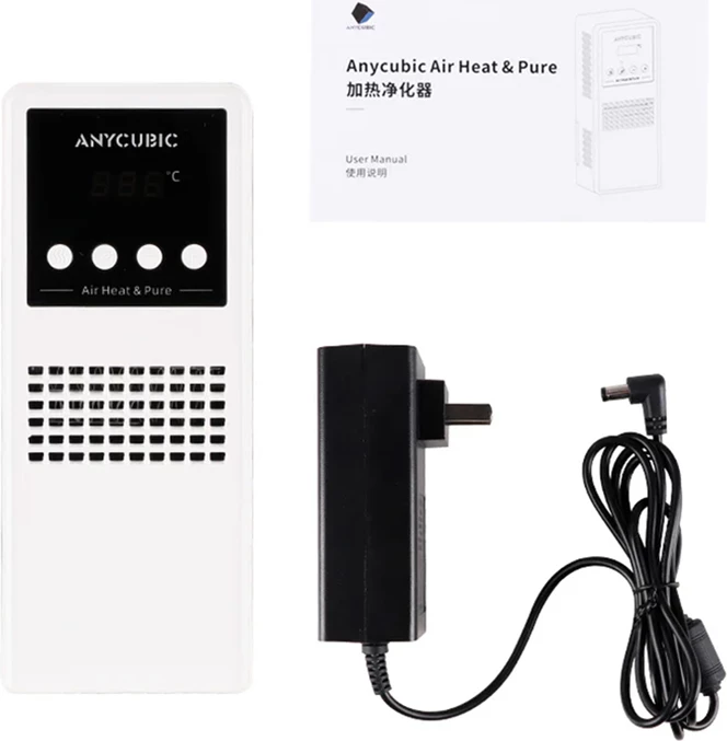 Kit ngrohje & filtrimi ajri AnyCubic Air Heat & Pure (EU) për Photon Mono M5s/M5s Pro/M3/M3 Max/X 6Ks/4, set 3 copë, i bardhë