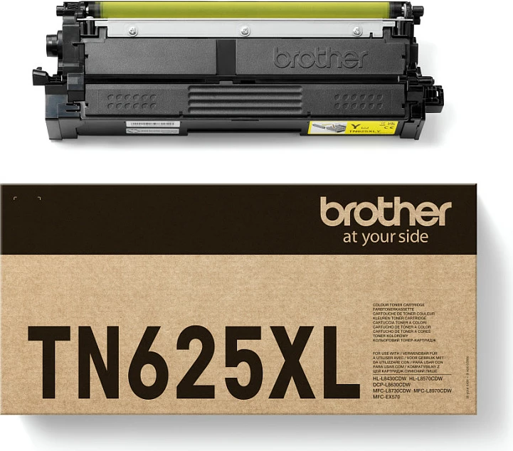 Toner Brother TN625XL, XL High Yield, 4500 faqe, i verdhë