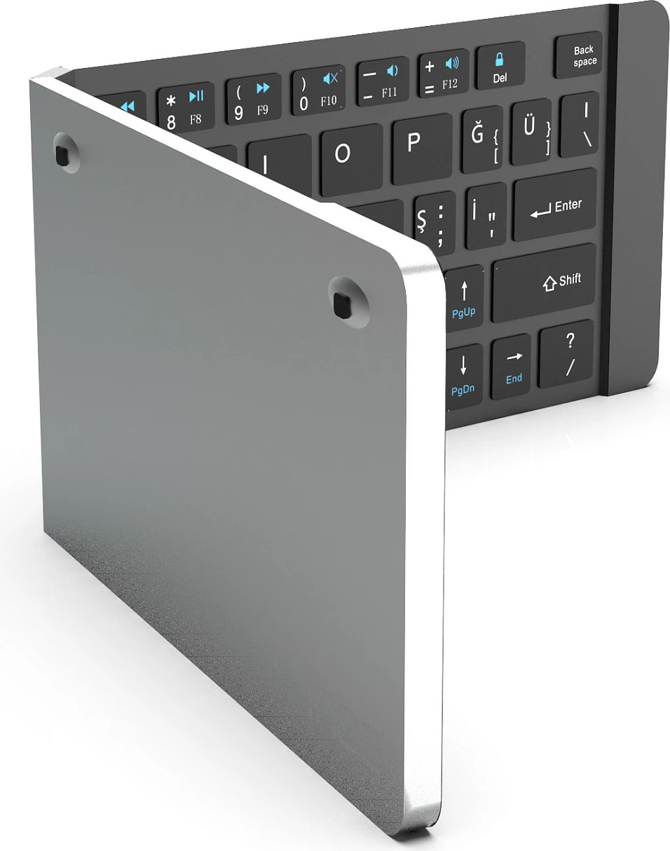 Set tastature dhe maus Incase IBK-579BT, mini, Bluetooth, palosëse, silver