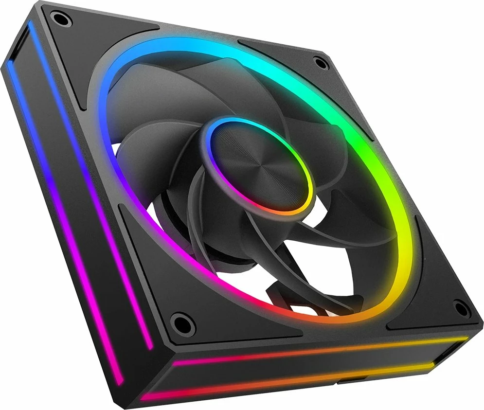 Ventilator kasë Modecom Volcano Loop 120 ARGB Reverse 120 mm 4-pin PWM, i zi